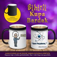 S4 Einstein Seni Parçalarım Yazılı Sihirli Kupa Bardak