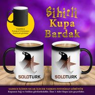 S76577 Solo Türk Logo Baskılı Sihirli Hediyelik Kupa Bardak