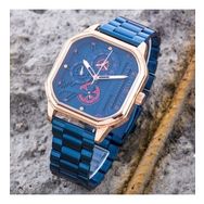 Saattino ST-304291 Lacivert Rose Gold Spor Çelik Erkek Kol Saati