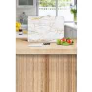 Saban Alacalı Altın Mermer 20x30 cm Cam Kesme Tahtası