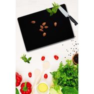 Saban Badem Desenli 30x40 cm Cam Kesme Tahtası