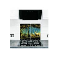 Saban Model 380 2'li 30x52 cm Cam Ocak Koruyucu Cam Kesme Tahtası