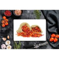 Saban Pul Biber Görünümlü 20x30 cm Cam Kesme Tahtası