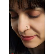 Sacce Scarves&Accessories Damla Taşlı Sıkıştırmalı Gold Damla Taşlı Sıkıştırmalı Kıkırdak Küpesi Hızma