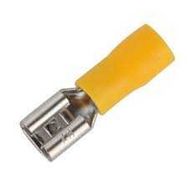 ŞAFAK ELEKTRİK 8680734717430 4.00-6.00MM2 0.8X6.35 100 Adet Tam İzoleli Politemid Dişi Faston Pabuç
