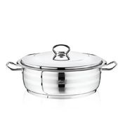 Safinox Flavia 36x13 cm - 12 Litre Çelik Kısa Tencere