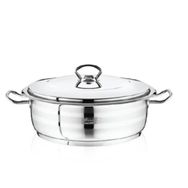 Safinox Flavia Basık 32x10 cm Çelik Tencere