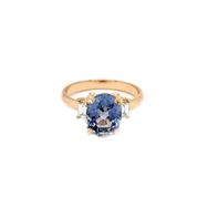 Safir Kuyumculuk PY07016 Tasarım Pırlanta Safir Yüzük