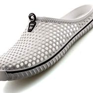 SAGUARO Clogs Beyaz Renk Fileli Delikli Unisex Terlik