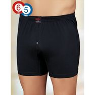 Şahinler ME010 Penye Siyah Düğmeli Erkek Boxer