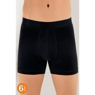 Şahinler ME031 Siyah 6'lı Paket Likralı Boxer