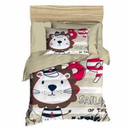 Sailor Dijital Baskılı 3d Kahve Bebek Nevresim Takımı