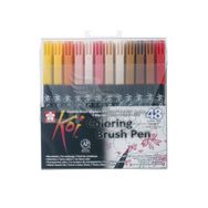 Sakura Koi Coloring Brush Pen 48'li Set Fırça Uçlu Keçeli Kalem
