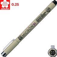 Sakura Pigma Micron 01 Siyah Teknik Çizim Kalemi