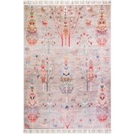 Şal Desenli Vizon 80x200 Dokuma Pamuk Taban Dijital Dekoratif Halı