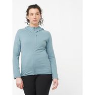 Salomon Essential Lightwarm Mavi Kapüşonlu Kadın Polar