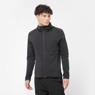 Salomon Essential Lightwarm Siyah Kapüşonlu Erkek Polar