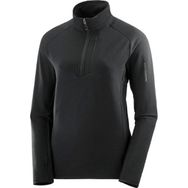 Salomon Essential Ltwarm Half Zip Siyah Kadın Polar