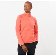Salomon Essential Warm Turuncu Yarım Fermuarlı Kadın Polar