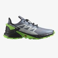 Salomon L47315800 Supercross 4 Gri - Yeşil Renk Erkek Koşu Ayakkabısı