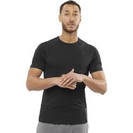 Salomon LC1869400 Siyah Cross Run Erkek Koşu T-Shirt