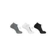 Salomon LC2087100 Everyday Low 3 Pack Siyah Beyaz Gri Unisex Çorap