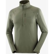 Salomon LC2444500 Yeşil Essential Lightwarm Yarım Fermuar Erkek Polar