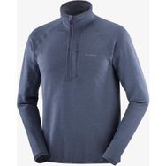 Salomon LC2645900 Lacivert Essential Lightwarm Yarım Fermuar Erkek Polar