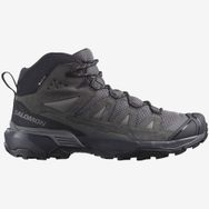 Salomon X Ultra 360 Leather Mid Gri Gore-Tex Erkek Outdoor Botu
