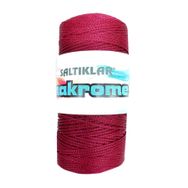 Saltıklar 1560 Bordo 100 gr Polyester Makrome İpi