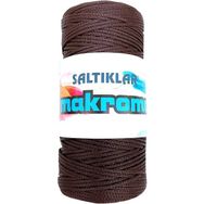Saltıklar 2070 Kahve 100 gr Polyester Makrome İpi