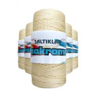 Saltıklar 270 Krem 100 gr 5 Adet Polyester Makrome İpi