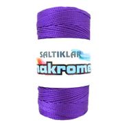 Saltıklar 4250 Mor 100 gr Polyester Makrome İpi