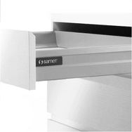 Samet 50 cm Yüksek Bordürlü Gri Smartbox Çekmece Seti