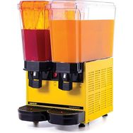 Samixir Klasik Twin Fıskiyeli ve Karıştırıcılı 20 L + 20 L Sarı 40.SMY Soğuk İçecek Dispenseri