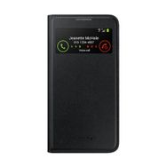 Samsung DYK01526S Samsung i9500 Galaxy S4 Orjinal S-View Cover Deri Siyah Kılıf