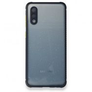 Samsung Galaxy A02 Miami Şeffaf Silikon Lacivert Kılıf