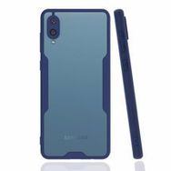 Samsung Galaxy A02 Platin Silikon Lacivert Kılıf