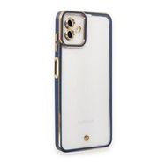 Samsung Galaxy A04 Liva Lens Silikon Mavi Kılıf