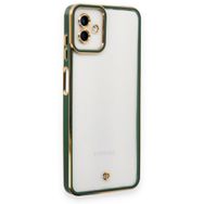 Samsung Galaxy A04 Liva Lens Silikon Yeşil Kılıf