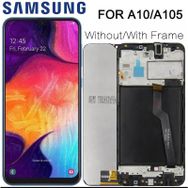 Samsung Galaxy A10 A105 Dokunmatik Siyah Servis Çıtalı Lcd Ekran