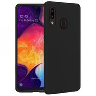 Samsung Galaxy A20 İçi Kadife Siyah Uyumlu Silikon Kılıf