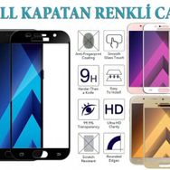 Samsung Galaxy A3 2017 Renkli Ekran Koruyucu Uyumlu Kırılmaz Cam