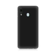 Samsung Galaxy A30 İçi Kadife Siyah Uyumlu Silikon Kılıf
