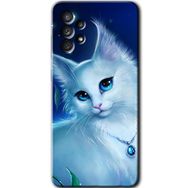 Samsung Galaxy A32 4G HD Desen Baskılı Arka Kapak - Cat Glance Kılıfı