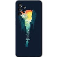 Samsung Galaxy A32 4G HD Desen Baskılı Arka Kapak - City Bird Sky Kılıfı