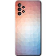 Samsung Galaxy A32 4G HD Desen Baskılı Arka Kapak - Polygon Graident 3 Kılıf