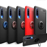 Samsung Galaxy A50 Zore Ravel Yüzüklü Kapak Uyumlu Silikon Kılıf