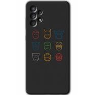 Samsung Galaxy A52 HD Desen Baskılı Arka Kapak - Avengers Minimalism Kılıf