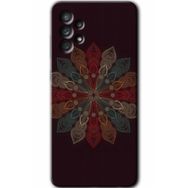 Samsung Galaxy A52 Hd Desen Baskılı Mandala Flower Wal Arka Kapak Kılıf